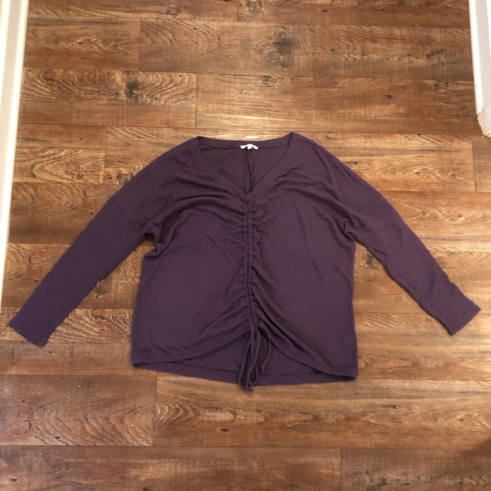 Ruched Front Sweater